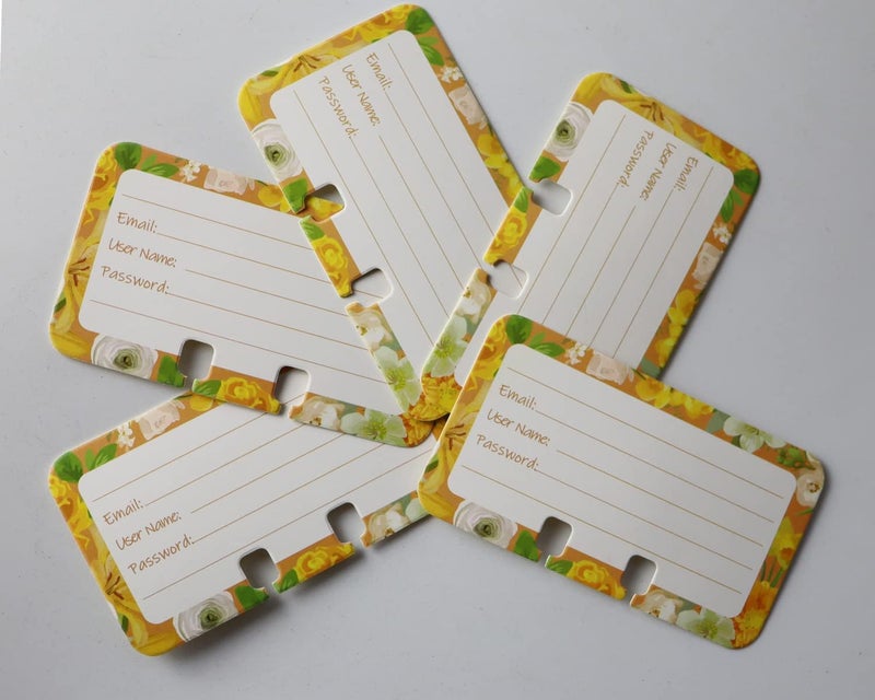 DIELLY 2 1/4" x 4" Rotary File Card Refills for Rolodex (C-Card) - Image 2